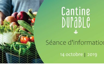 Séance d’information : une cantine durable dans votre établissement scolaire 14/10