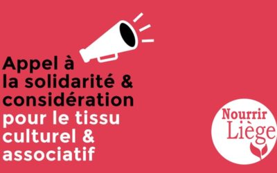 Le Festival Nourrir Liège fait partie des signataires de l’appel « Solidarité Culture Liège »