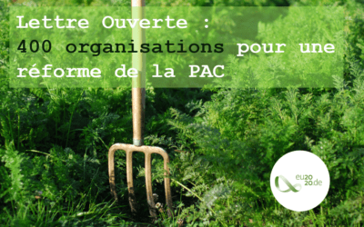 Lettre ouverte à la présidence allemande de l’Union européenne sur la réforme de la PAC