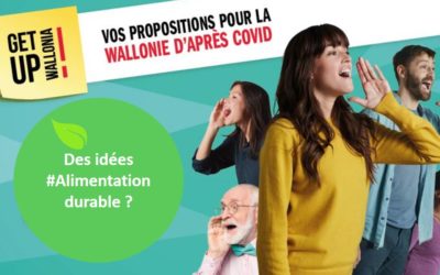 Participez à la consultation « Get Up Wallonia » avec des propositions « alimentation durable »