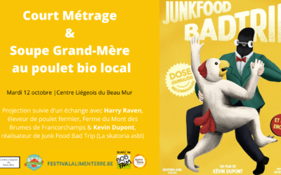 Réflexions autour de la consommation de Poulet dans le cadre du Festival Alimenterre à Liège 12/10
