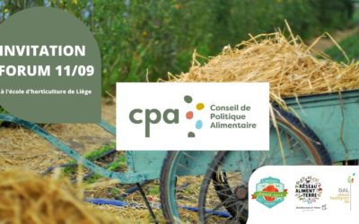 Rejoignez le Forum : Construisons nos Conseils de Politique Alimentaire Locaux (CPA) 11/09
