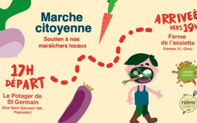 Rejoignez-nous à la marche en soutien aux maraicher.ères le dimanche 27 février à Olne.
