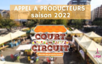 Appel à Producteur.trice.s locaux pour la saison 2022 du Marché Court-Circuit de la Ville de Liège