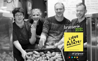 La Brasserie Sauvenière de Liège propose des plats à base des pommes de terres bio locales de Greg à La Patate : une démarche à soutenir !