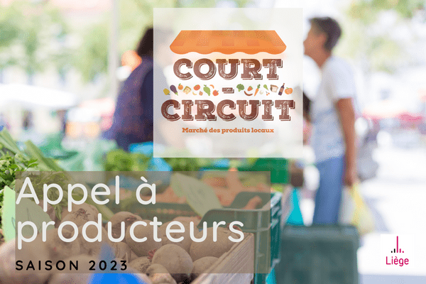 Appel à Producteur.trice.s locaux pour la saison 2023 du Marché Court-Circuit de la Ville de Liège