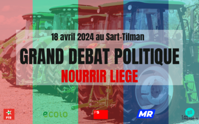 Participez au « grand débat » Nourrir Liège le 18 avril 2024 au Sart Tilman autour des memorandum des partenaires du festival