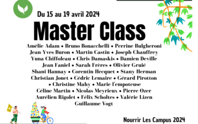 Programme des Master Class et tables rondes Nourrir Liège et Campus 2024 du 8 au 19 avril : participez !