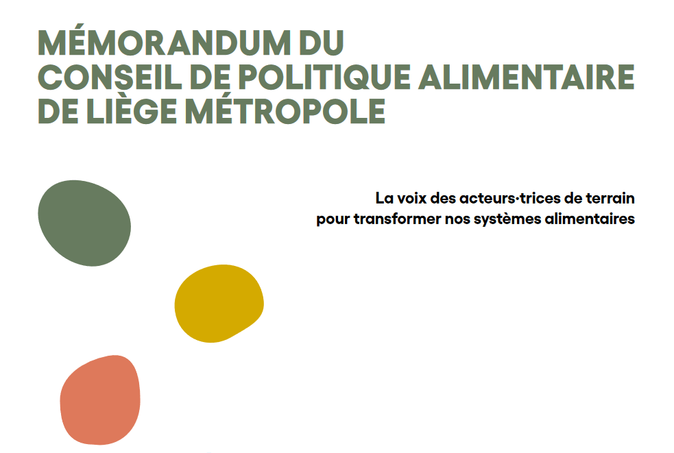 Le memorandum du CPA de Liège Métropole porte la voix des actrices et acteurs de terrain pour transformer nos systèmes alimentaires