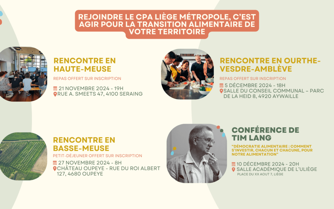 Rejoignez le Conseil de Politique Alimentaire de Liège Métropole !