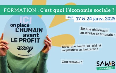 Formation « C’est quoi l’économie sociale ?! » à Liège
